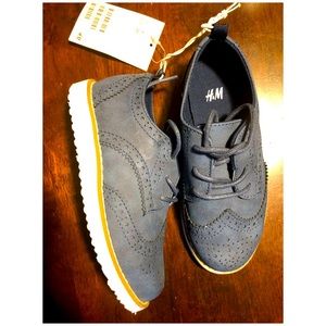 Navy blue toddler boy shoes